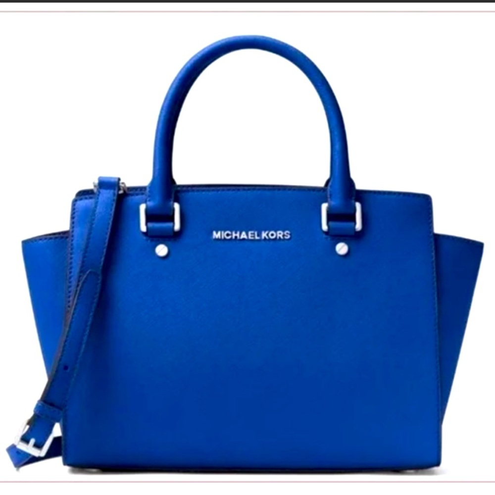 Royal Blue Selma Michael Kors Bag